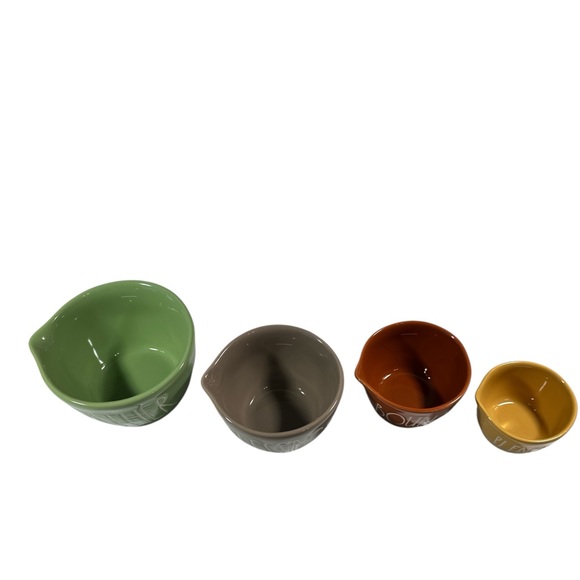 NEW Rae Dunn FALL THEMED Measuring Cup Set/4 - Picture 4 of 5